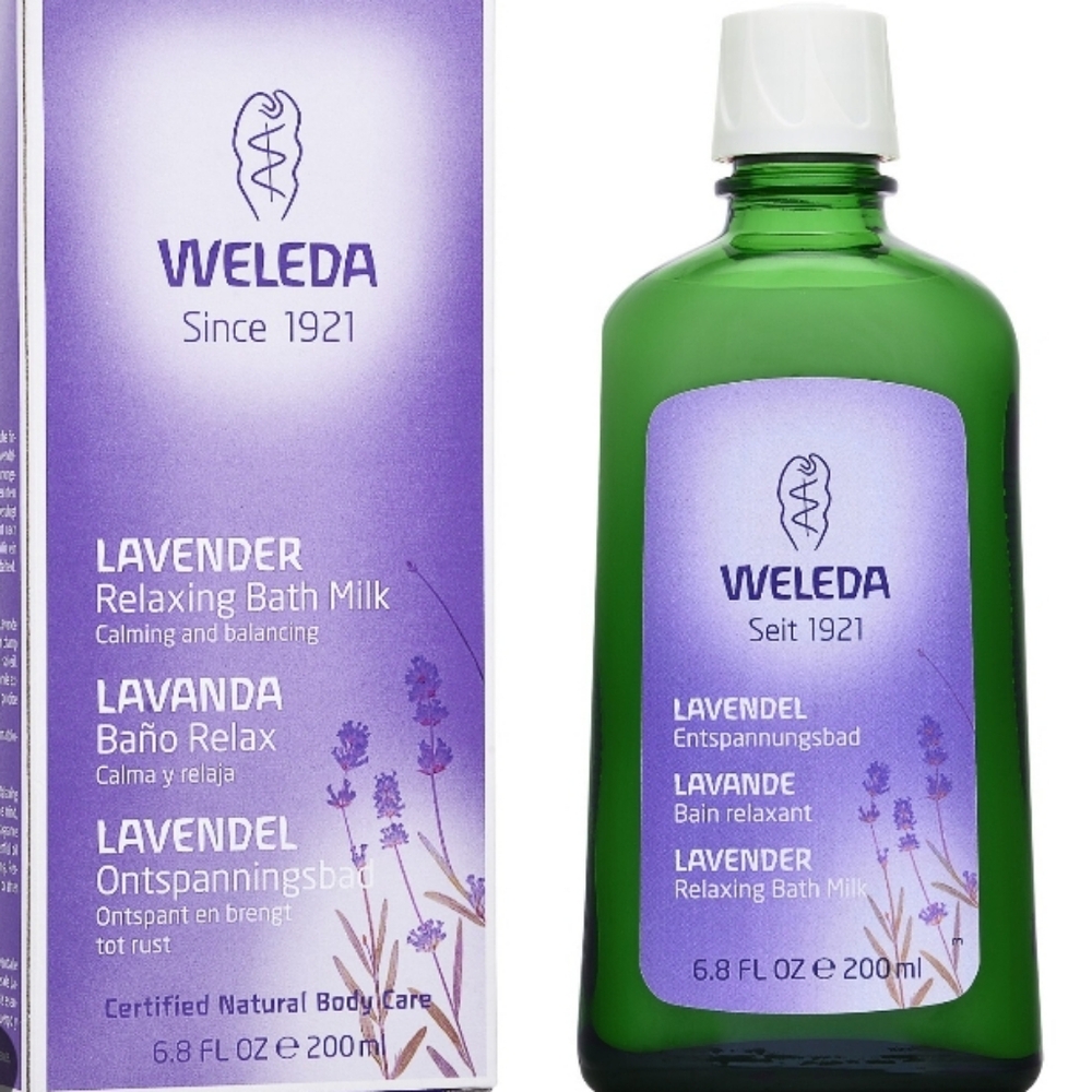 NEW Weleda Relaxing Lavender Bath Milk  200 ML, 6.8 FL Oz